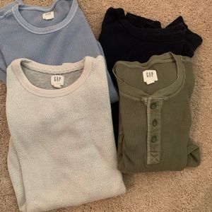 Four men’s Gap thermal/waffle weave shorts in Medium